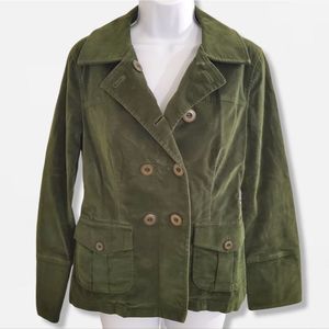 Talbots Green Velvet Blazer | Size 2